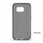 Wholesale Samsung Galaxy S6 Credit Card Fiber Hybrid Case (Gray)